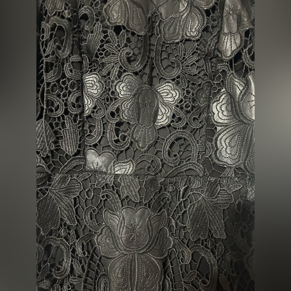 Zara leather and lace dress. - Picture 3 of 8